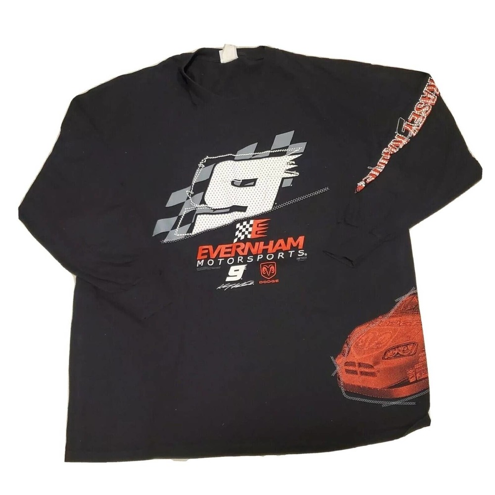Vintage Y2K NASCAR Racecar Chase‎ Kasey Kahne Evernham Graphic Shirt 2XL XXL